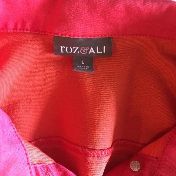 Roz&Ali pink linen jacket - Picture 3 of 3